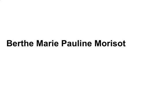 Berthe Marie Pauline Morisot