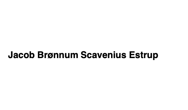 Jacob Brønnum Scavenius Estrup